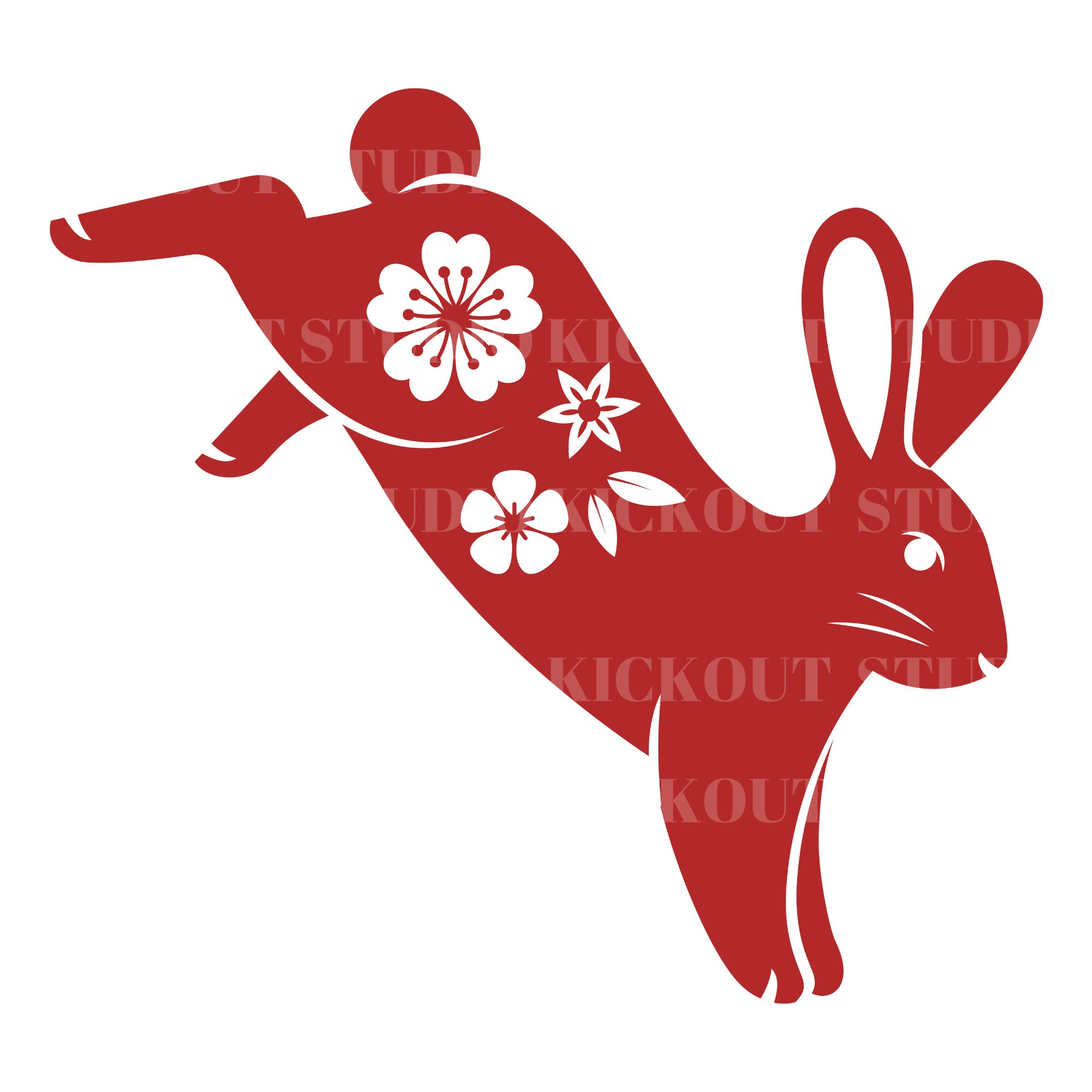 Year of Rabbit Svg Chinese Rabbit of the Year Svg 2024 Rabbit Zodiac