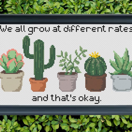 Mental Health Quote Cross Stitch Pattern. Therapy Cross Etsy