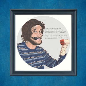 Bo Burnham Inside Socko Cross Stitch Pattern: Snarky Subversive Design (PDF)