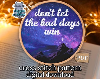 ACOTAR Quote Cross Stitch Pattern PDF-  Booktok Romantasy Embroidery, Bookish Gift for Readers, Instant Digital Download