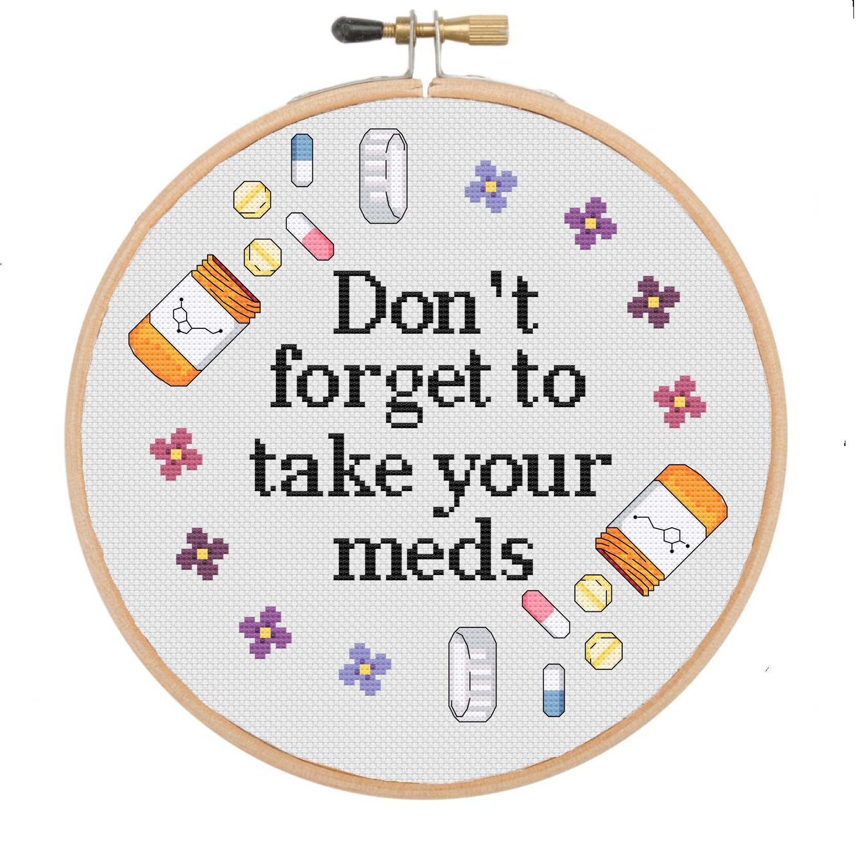 Funny Cross Stitch Pattern, If You Can't Make Your Own Serotonin Store  Bought is Fine Digital PDF 