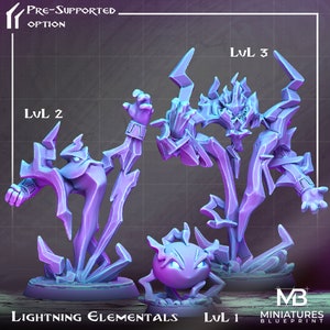 Lightning Elementals - Miniatures Blueprint