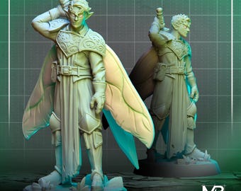 Luc Pixie Warrior - miniatuurblauwdruk