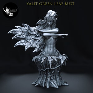 Yalit Green Leaf Bust - Vagrant Miniatures