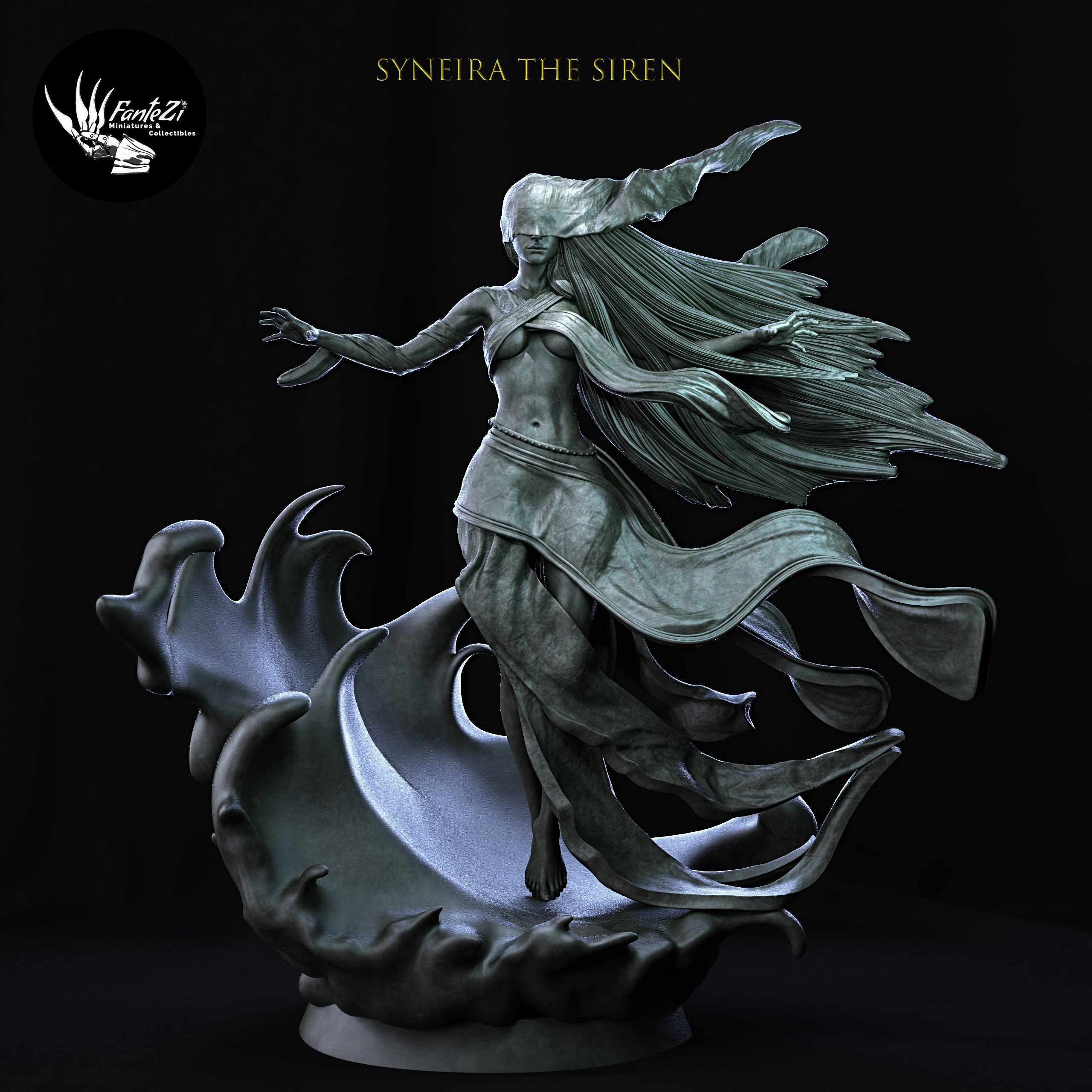 Miniature Sirène / SEWER MERMAID - Dungeons & Lasers - Échelle 28mm - Pour Peinture Et Jeux De Rôle