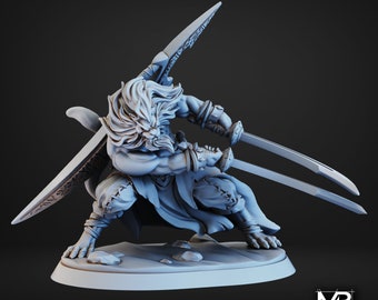 Praknos Slashclaw Leonin - Miniatures Blueprint