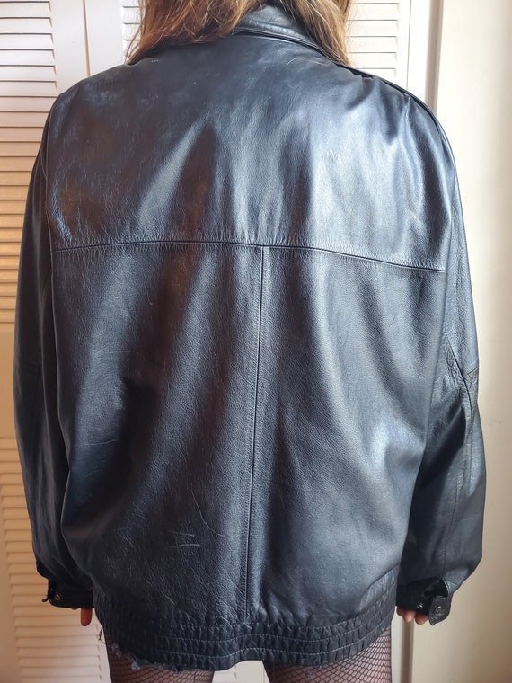 80's Genuine Leather Jacket - image 7