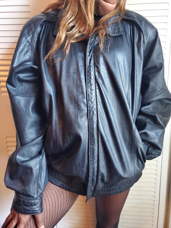 80's Genuine Leather Jacket