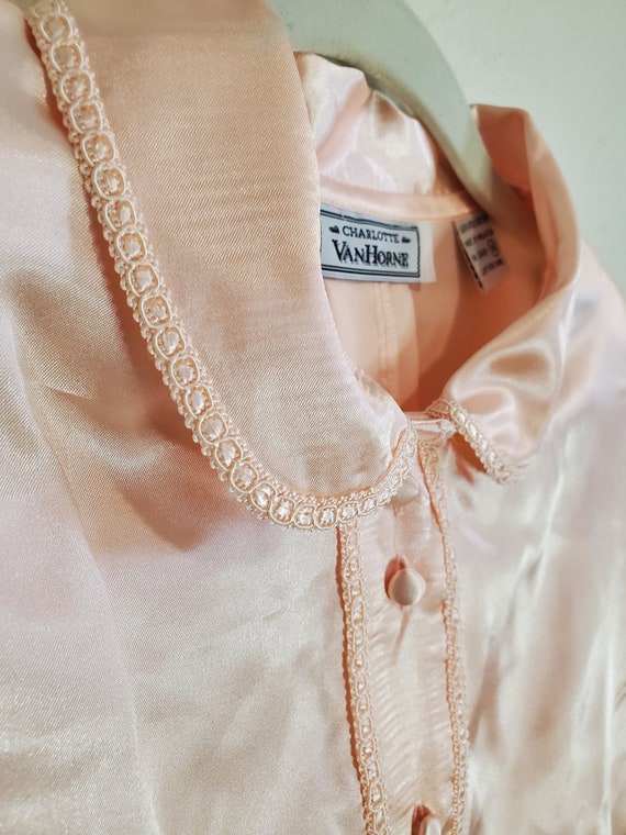 Vintage Pink Polyester Shirt - image 3