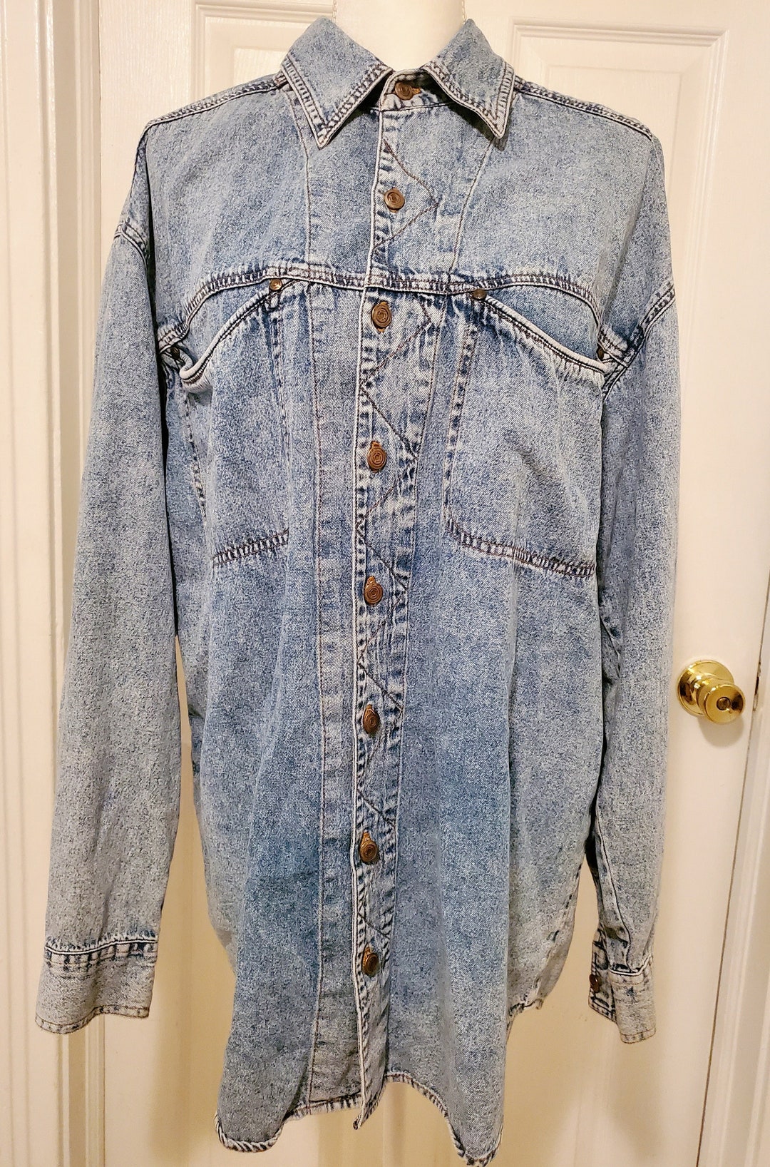 Vintage denim shirt size s main image 0