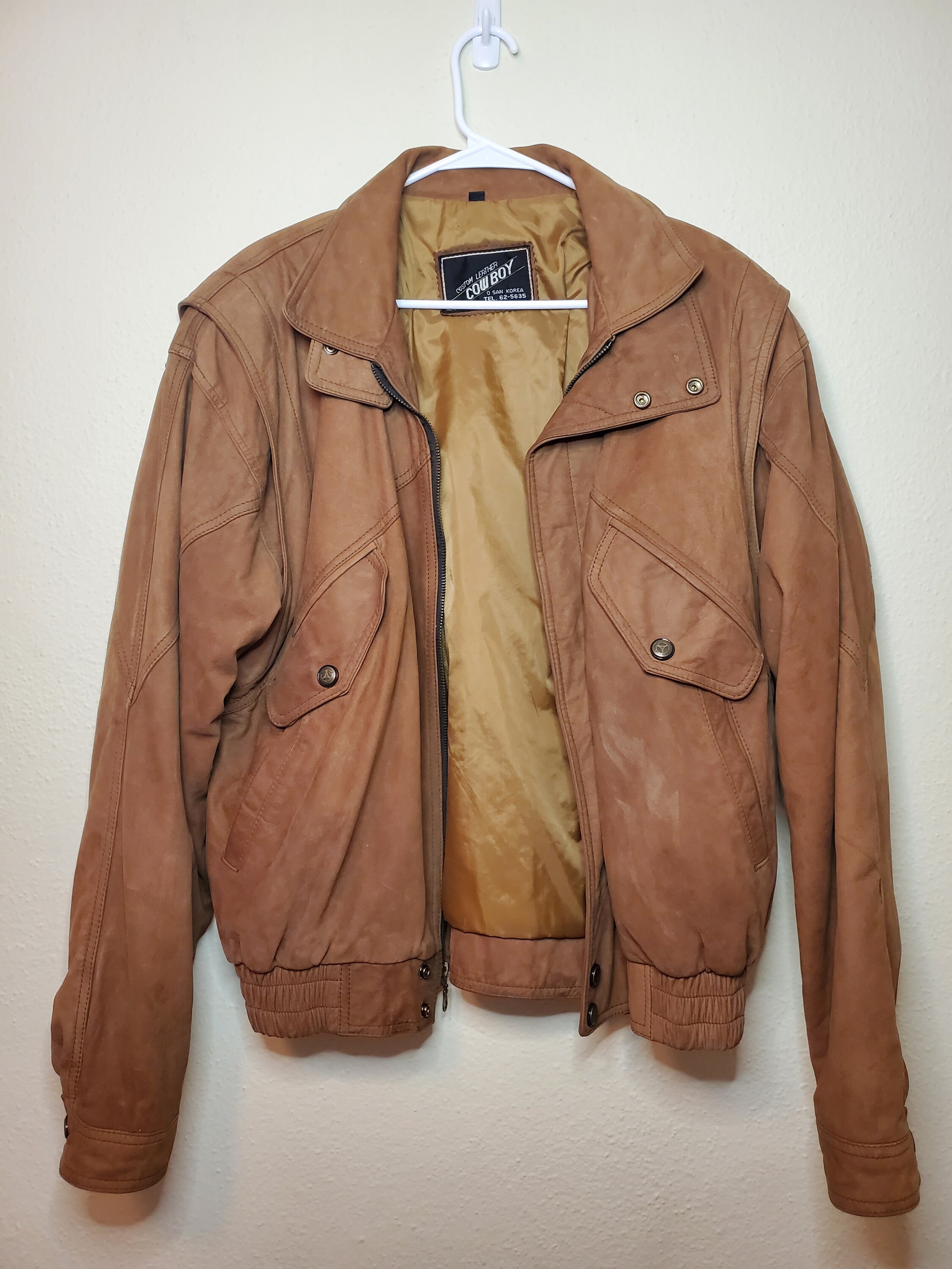 Sue Leather Bomber Jacket