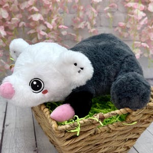 Opossum Plush Cute Stuffed Animal Toy Possum Plushie Weird Cute Gift Soft Kawaii Opossum Doll Gift for Animal Lovers