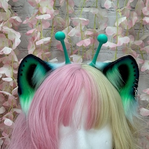 Alien Cat Ears Headband: Space Theme Costume Headwear