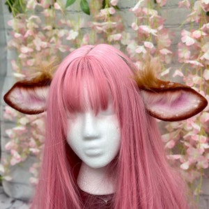 Realistic Deer Ear Headband: Faux Fur Fawn Cosplay