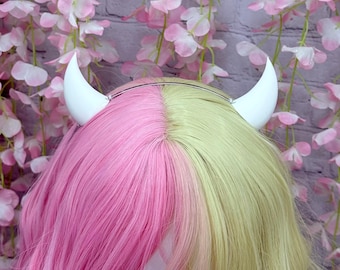 3D Printed Demon Horns Headband: Cosplay Costume Horns