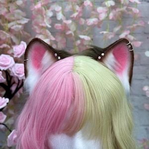 Classic Brown Cat Ear Headband Realistic Cat Ears Headband Cosplay Faux Fur Cat Ears Furry Cat Ears Nekomimi Ears