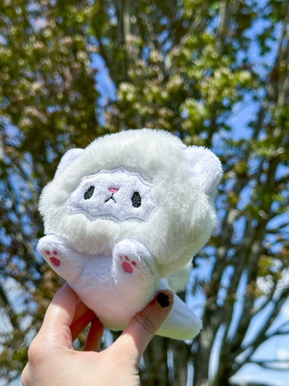 Lindo leon blanco peluche Peanut the Tiny Lion Plushies animal de peluche de leon hecho a mano kawaii peluche leon peluche lindo gato peluche amante de los animales regalo Etsy Mexico