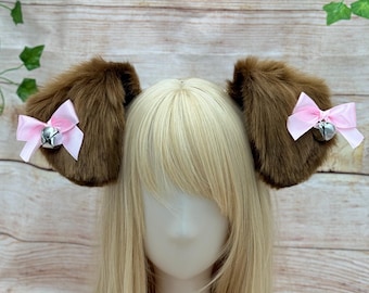 Build your own: Floppy Puppy Ears Headband Custom Colored Floppy Dog Cosplay with bows