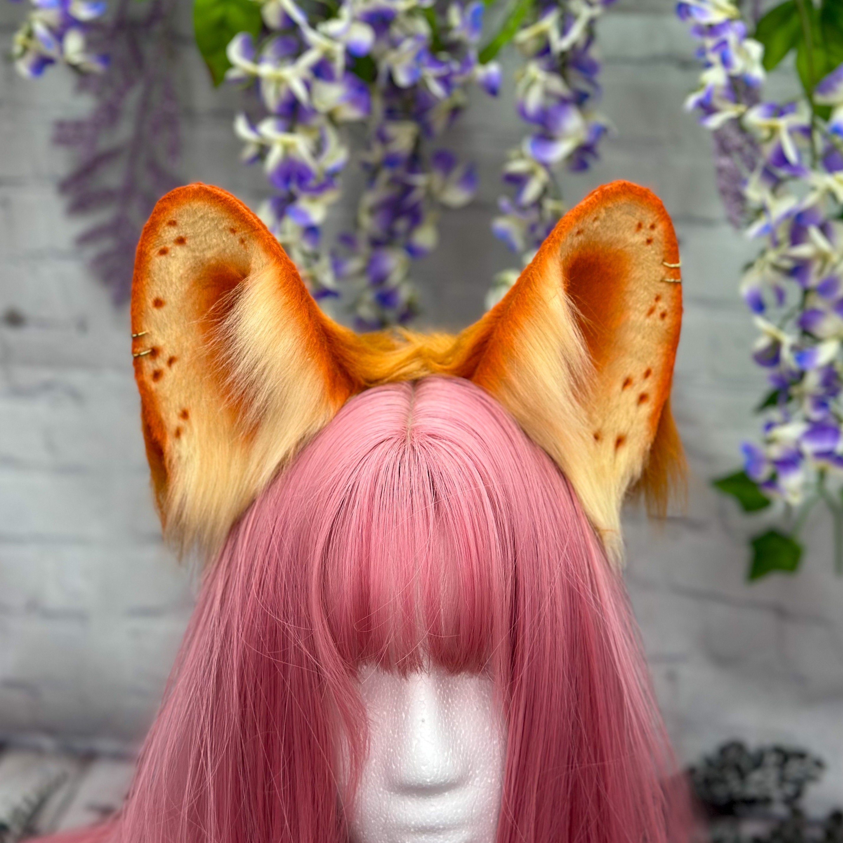 Customizable Puppy Ear Headband: Wired Cosplay Pet Play Ears 