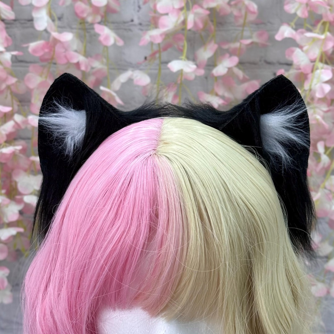 Custom Cat Ears Headband: Cosplay Neko Faux Fur, Build Your Own - Etsy