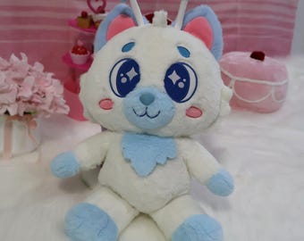 Kemonokinz Kawaii Invaders Plush Alien Cat Doll Soft Toy, Minky