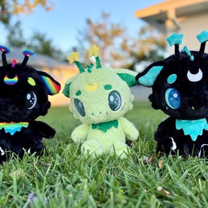 Kemonokinz Kawaii Invaders Plush Alien Cat Doll Soft Toy, Minky Fabric Gift image 11