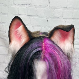 German Shepherd Puppy Ears Headband: Pink & Brown Dog Cosplay