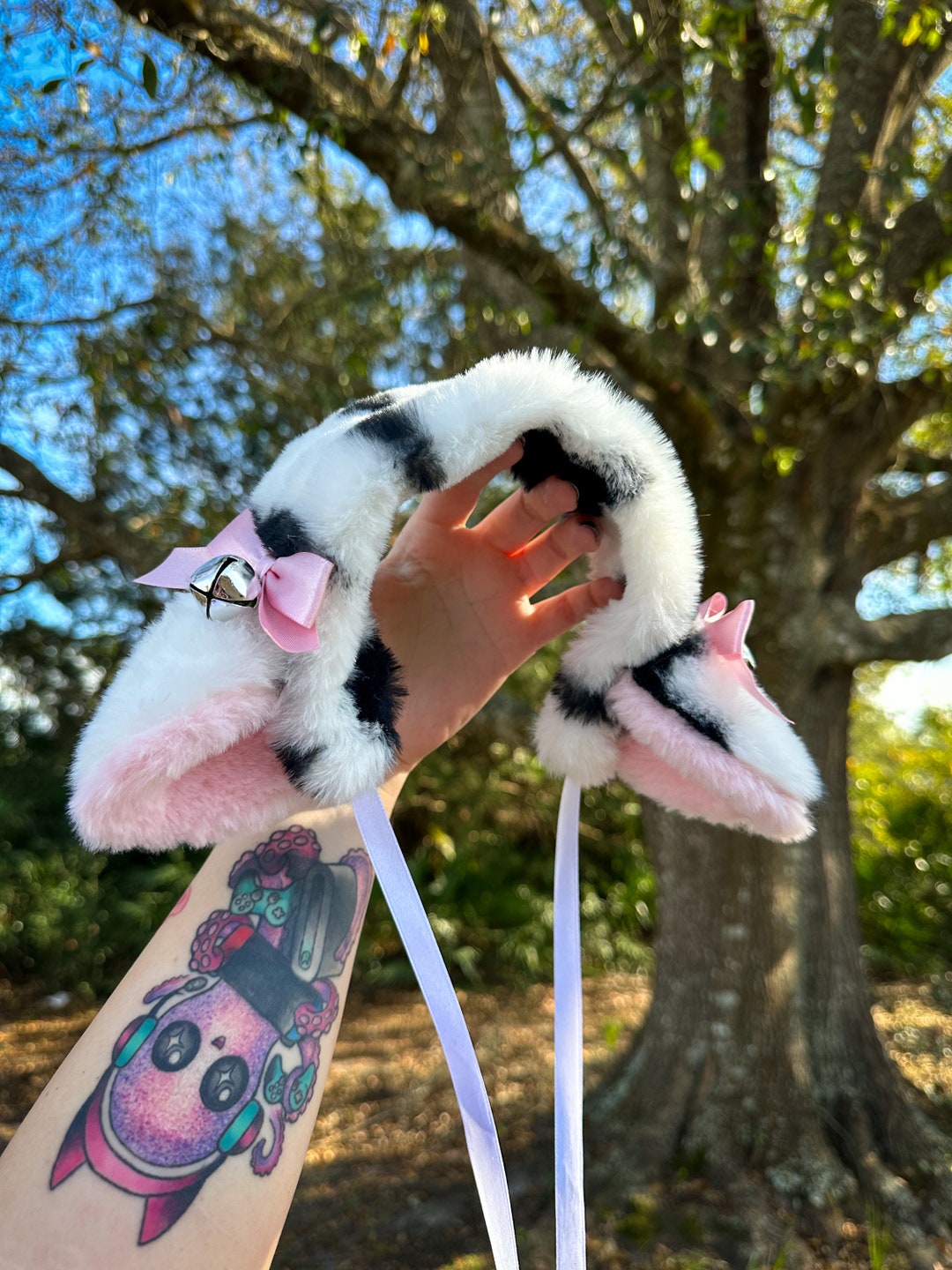 Broeify Cow Ears & Horns Headband - Soft Plush Animal Costume Hairband For Dress-Up & Photos - View #9