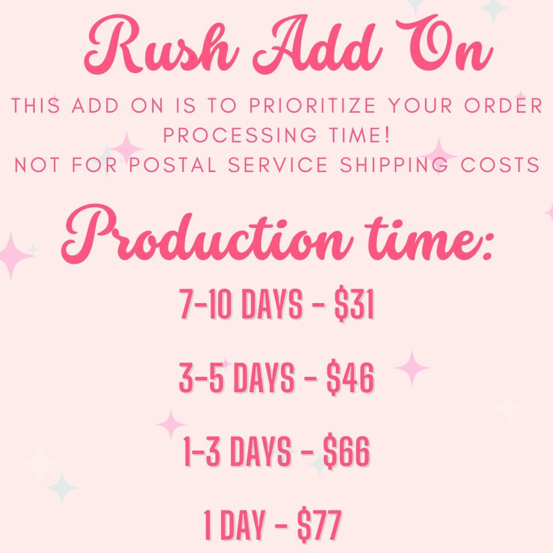 Rush Order Add On - Etsy