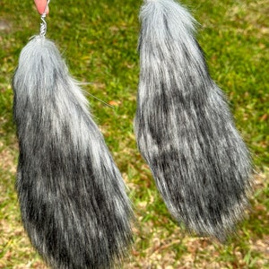 Gray Knitted Bunny Ears