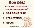 Bonus Ear Accessories Add On (read description)
