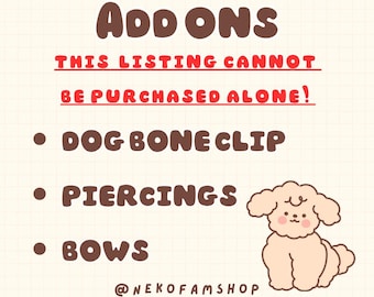 Bonus Ear Accessories Add On (read description)