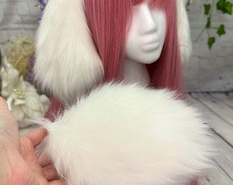 Custom Floppy Bunny Ears and Tail Set: Cosplay Faux Fur  display picture 1