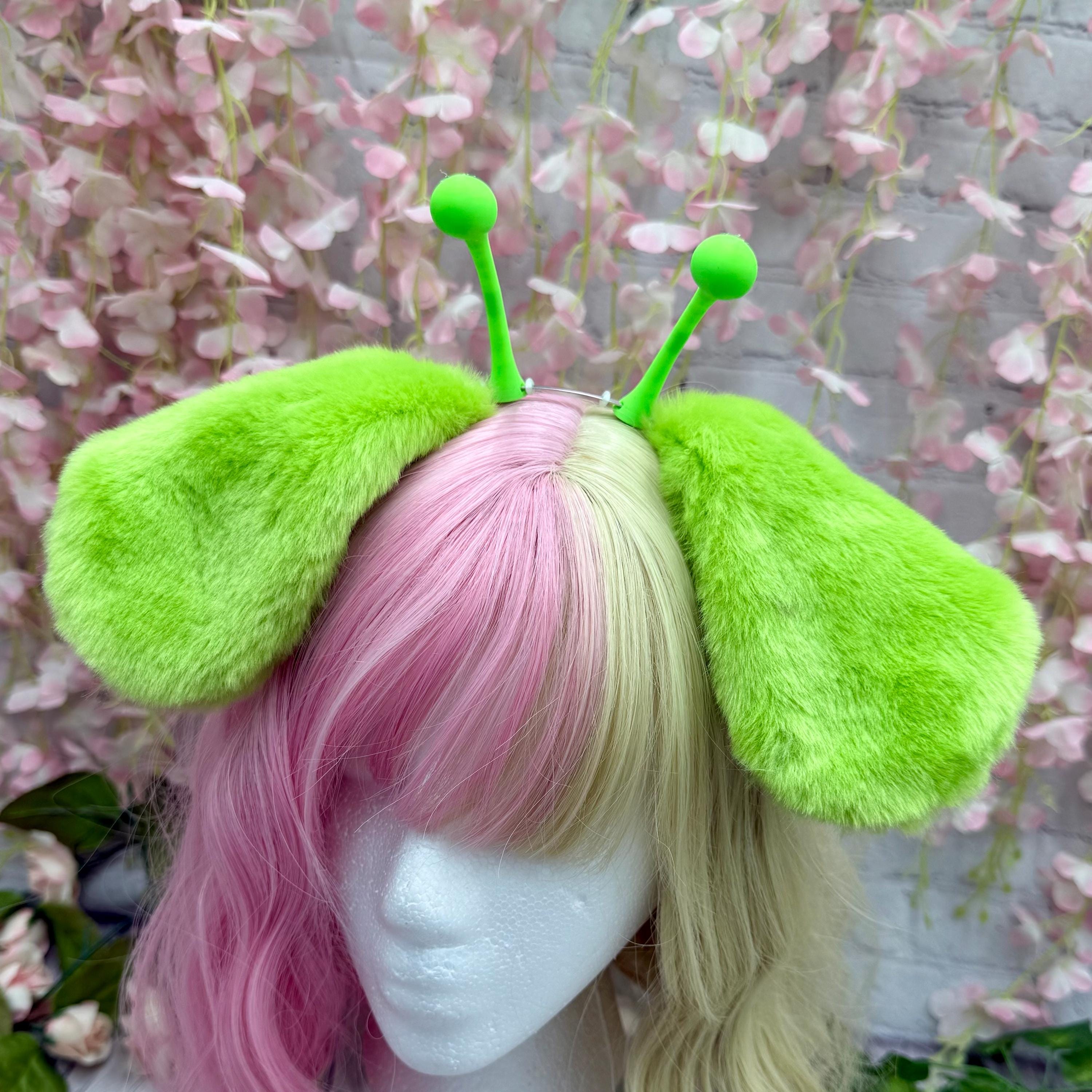 Alien Puppy Ears Headband: Green & Blue Kemonomimi Dog Ears With ...