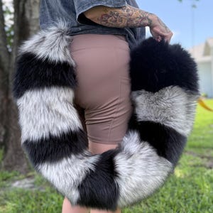 Build your own XL Raccon Tail Nekofamshop Cuddle Tail 46 inch massive cosplay tail custom floor dragger furry tail fox tails wolf tail