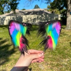 Rainbow Feathered Bra (and Headband) with Rhinestones for SF Pride 2012