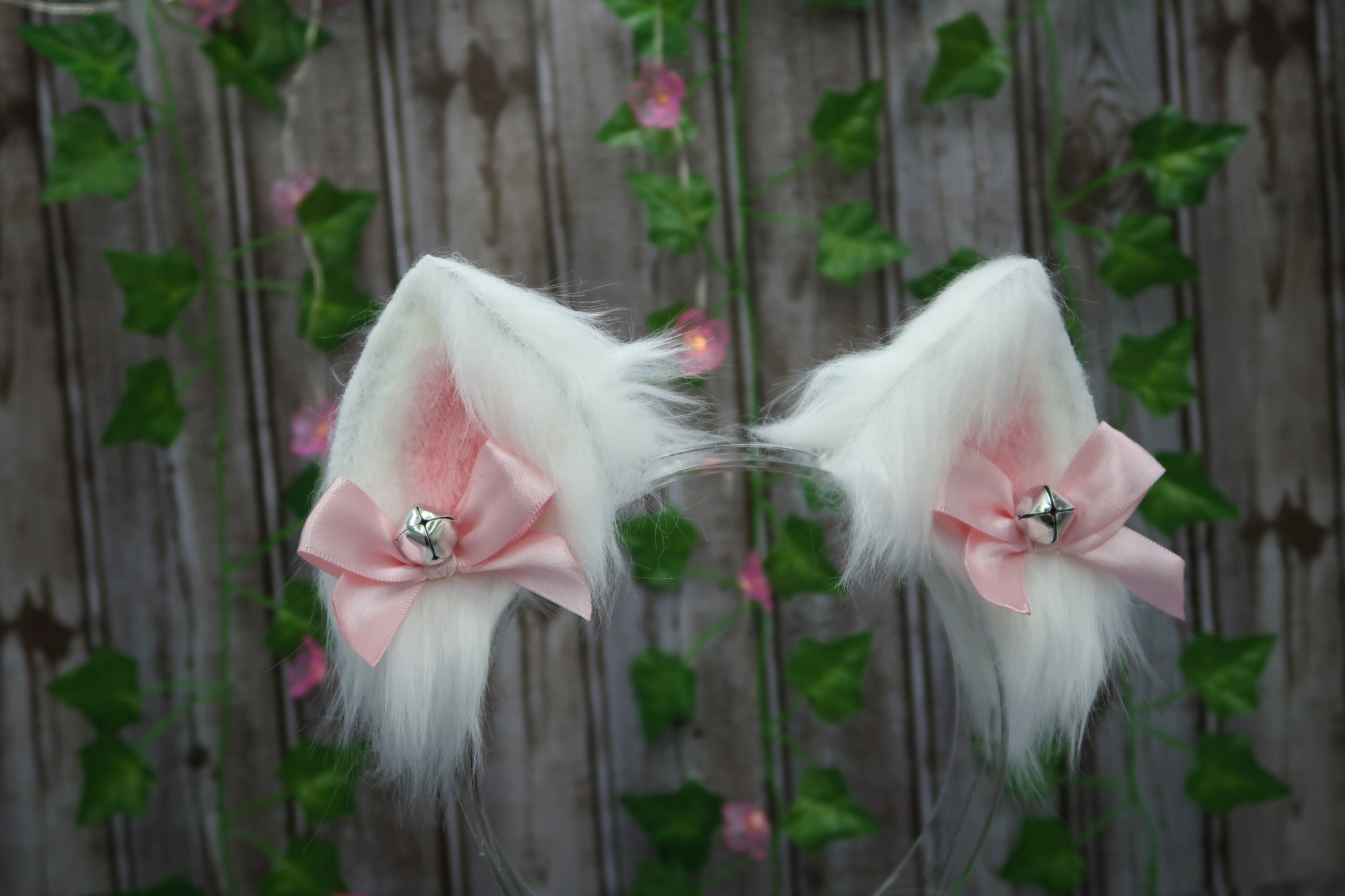 Kawaii White Neko Ears Headband