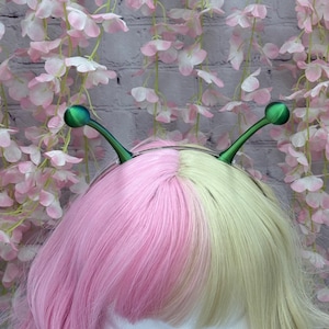 Alien Antennas Headband: UV Green Cosplay Headpiece - Etsy