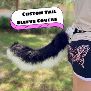 Custom Faux Fur Tail Sleeve Cover: Bon Base Cosplay Tail