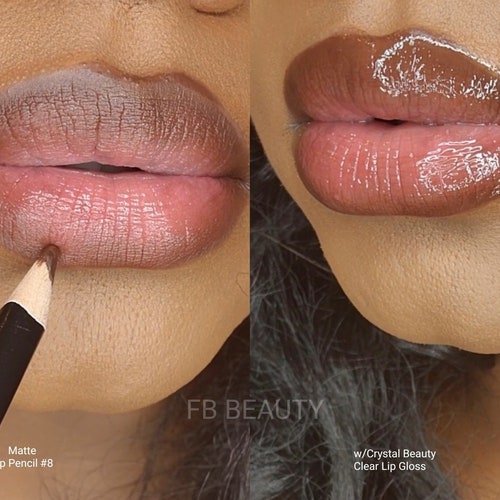 Matte Black Lip Liner / Lip Pencil 12 Moisturizing and Long Etsy