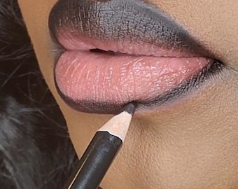 Delineador de labios negro mate n.° 12