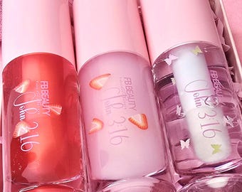 Lipgloss Bündel: Erdbeerkuss, Shortcake & Pinker Schmetterling