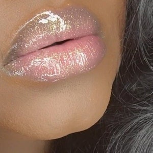 Angel Lip Gloss- Moisturizing Glossy Hydrated Sparkle Shimmer Lips (cruelty free)