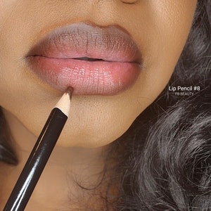 Matte Brown Lip Liner / Lip Pencil 8 Moisturizing and Long Lasting cruelty free image 2