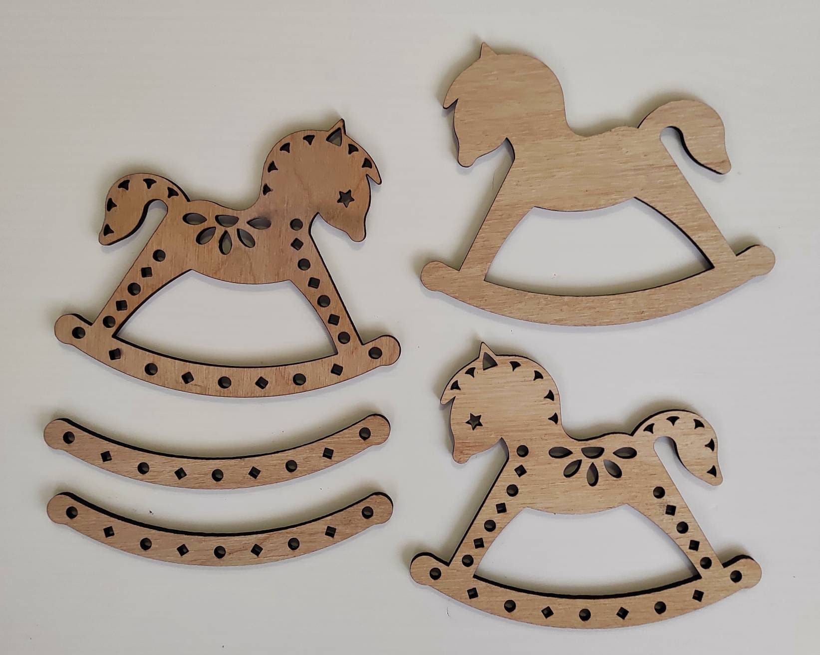 Layered Rocking Horse SVG, Plywood Toy DXF, Baby Room Decor AI, Room ...