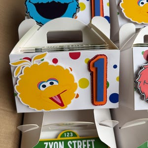 Sesame Street - Inspired Gable Boxes - Goodie Boxes