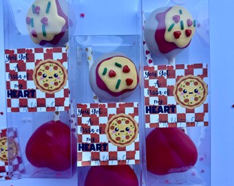 ¡Tienes una PIZZA, mi corazón, cake pops!