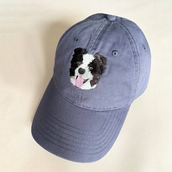 Custom Embroidered Pet Hat Custom Embroidered Pet Cat Hat Personalized Baseball Cap Using Your Pet Dog Photo