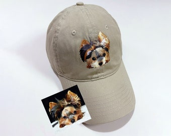 Custom EMBROIDERED Pet Hat Using Pet Photo Personalized Dog Hat Custom Cat Hat Custom Pet Cap Dog Hat Custom Dog Baseball Cap Dog Mom Hat