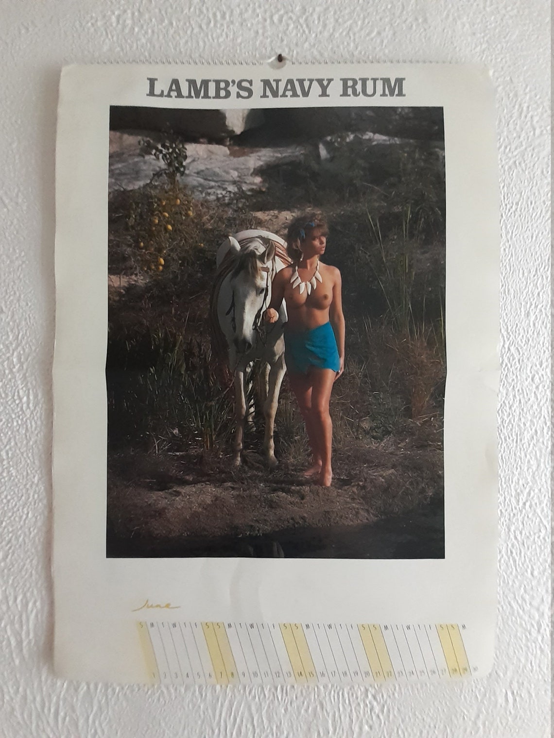 Lamb's 'Navy Rum' Calendar 1986 featuring Traci | Etsy